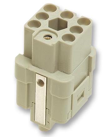 Harting 09 12 007 3101 09 3101 Heavy Duty Connector 7+PE Less Contacts Han Q Insert 8 3A Receptacle