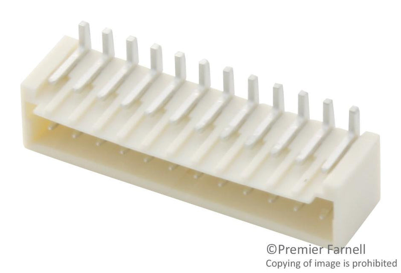 MOLEX 87437-1243 Wire-To-Board Connector, 1.5 mm, 12 Contacts, Header, Pico-SPOX 87437 Series, Surface Mount, 1 Rows