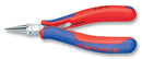 KNIPEX 35 32 115 115mm Round Point Jaw Mirror Polished Electronic Pliers with Two-colour Dual Component Handles