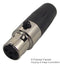 MULTICOMP SVP556-TA-L-4P XLR Audio Connector, Mini XLR, 4 Contacts, Jack, Cable Mount, Gold Plated Contacts, Metal Body