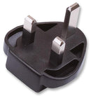 XP POWER VEP PLUG UK Power Supply Accessory, Interchangeable AC Input Plug, UK, VEP08, VEP15, VEP24 Series