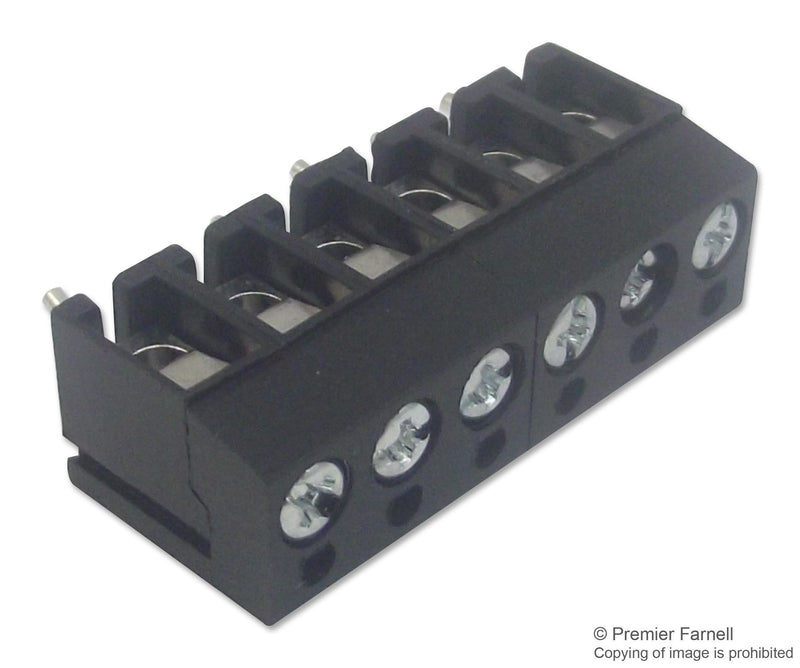 CAMDENBOSS CTB1202/6BK Standard Terminal Block, Wire to Board, CTB1202 Series, 5 mm, Terminal Block, PCB, PCB Mount