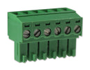 CAMDENBOSS CTB92HE/6 Pluggable Terminal Block, 3.81 mm, 6 Ways, 30 AWG, 16 AWG, 10 mm&sup2;, Screw