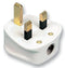 PRO ELEC 9518 BOX OF 20 13A UK Mains Plug, 13A Fuse, White (Box of 20)