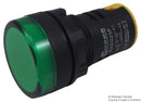 MULTICOMP RAD223F LED Panel Mount Indicator, Pilot Lamp, Green, 110 VAC, 22 mm, IP65