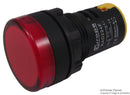 MULTICOMP RAD224F LED Panel Mount Indicator, Pilot Lamp, Red, 110 VAC, 22 mm, IP65