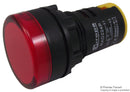 MULTICOMP RAD224P LED Panel Mount Indicator, Pilot Lamp, Red, 230 VAC, 22 mm, IP65