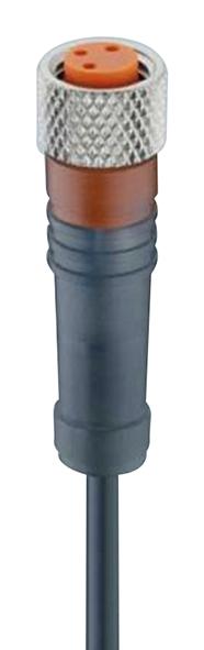 LUMBERG AUTOMATION RKMV 3-224/10 M SENSOR CORD, 3P, M8 PLUG-FREE END, 10M