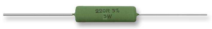 VISHAY AC05000001000JAC00 Through Hole Resistor, 100 ohm, Axial Leaded, 5 W, &plusmn; 5%, AC Series