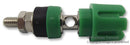 CLIFF ELECTRONIC COMPONENTS TP/6S GREEN ASSEMBLED Binding Post, TP Series, 30 A, Nickel Plated Contacts, Brass, Green