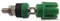 CLIFF ELECTRONIC COMPONENTS TP/6S GREEN ASSEMBLED Binding Post, TP Series, 30 A, Nickel Plated Contacts, Brass, Green