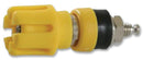 CLIFF ELECTRONIC COMPONENTS TP/6S YELLOW ASSEMBLED Binding Post, TP Series, 30 A, Nickel Plated Contacts, Brass, Yellow