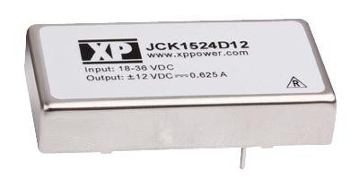 XP POWER JCK1512S05 15 Watt 2:1 Input Range Single Output DC/DC Converter, Input 9V to 18V, Output 5V/3A