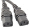 Multicomp PRO GW-151735 GW-151735 Mains Power Cord IEC 60320 C14 to 2x C13 2.5 m 10 A 250 V Black