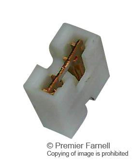 AMPHENOL FCI 68786-202LF Jumper (Busbar), Jumper, 6.35mm Square and Round Pins, 2 Ways, 2.54 mm