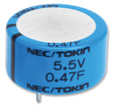 KEMET FYD0H104ZF Supercapacitor, EDLC, 0.1 F, 5.5 V, Radial Leaded, FY Series, +80%, -20%