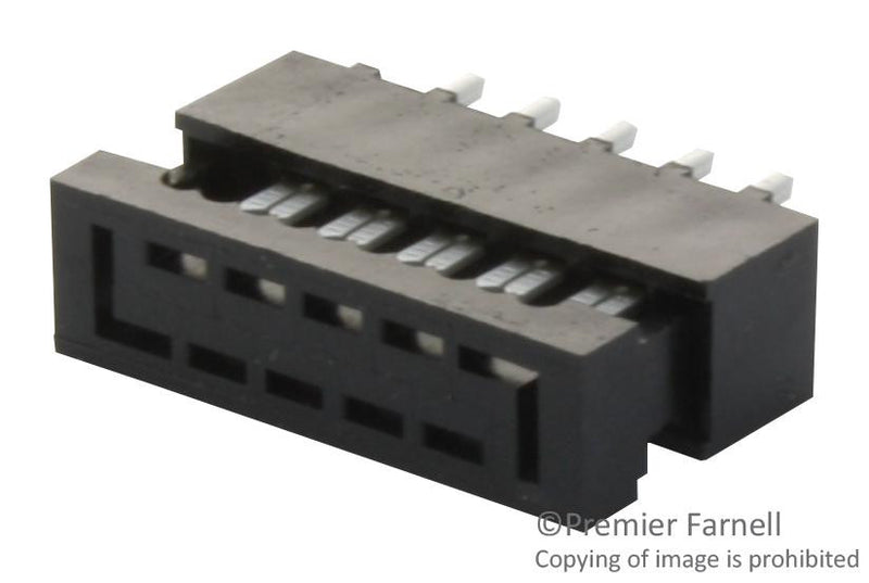 SAMTEC HCMD-05-01 Wire-To-Board Connector, 2.54 mm, 10 Contacts, Plug, HCMD Series, IDC / IDT, 2 Rows