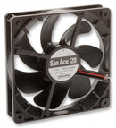 SANYO DENKI - SANACE FANS 9S1212L4011 Axial Fan, San Ace 120 Series, 12 V, DC, 120 mm, 25 mm, 17 dBA, 48.1 cu.ft/min