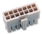 MOLEX 39-01-2045 Mini-Fit Jr. Receptacle Housing, 2 Row, UL 94V-0, 4 Way, Natural