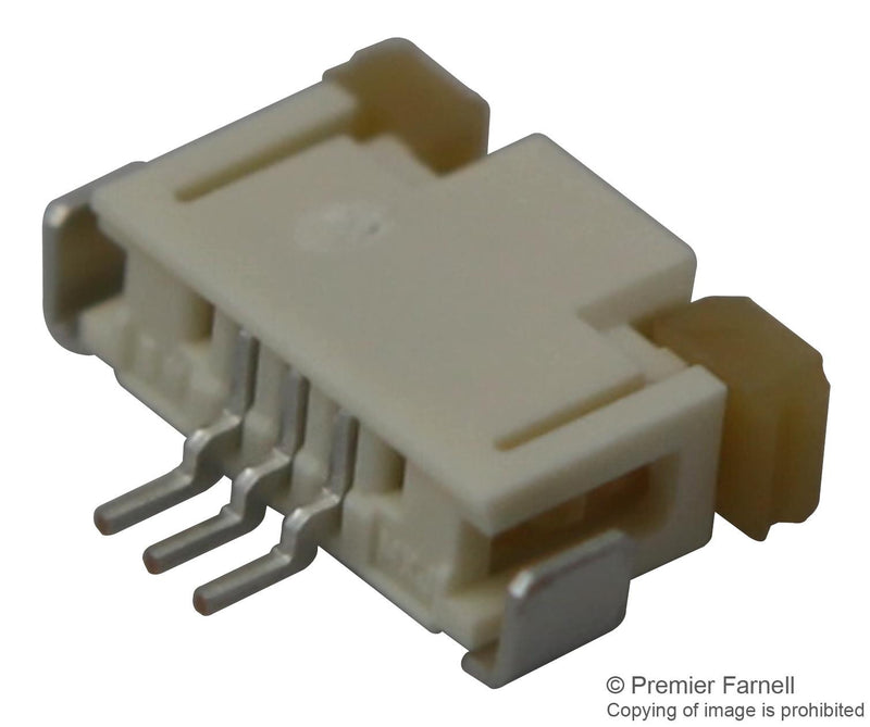 MOLEX 52207-0360 FFC/FPC Connector, Right-Angle, SMT, ZIF, Top Contact Style Receptacle, 3 Way