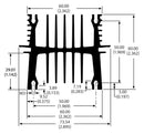 AAVID THERMALLOY 0S509-140-U Heat Sink, Square, PCB Max Clip, Extruded, TO-218, TO-220, TO-251, TO-262, TO-273, 1.21 &deg;C/W, 60 mm