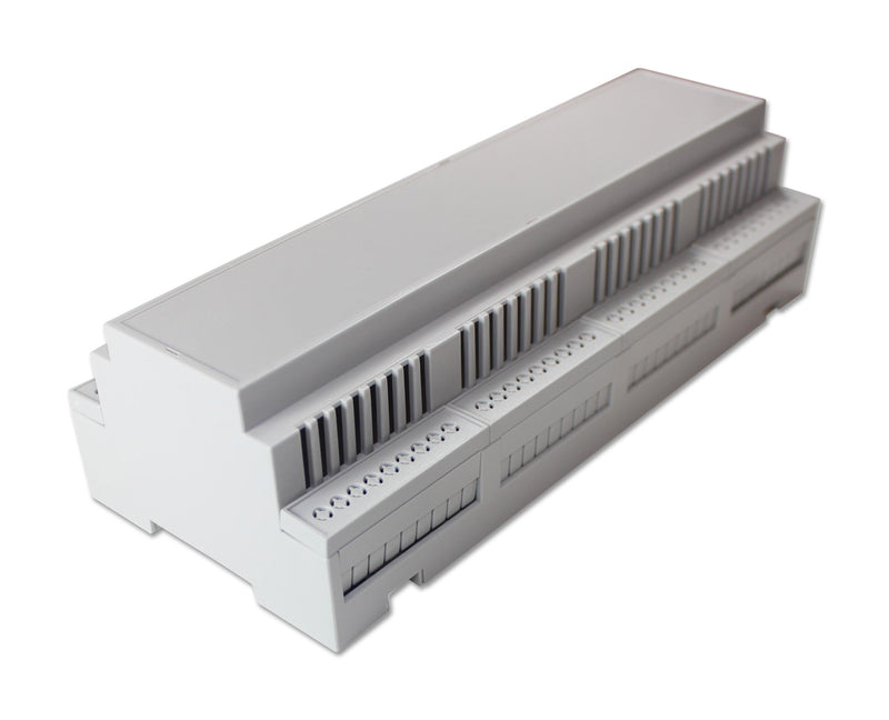 CAMDENBOSS CNMB/12V/KIT IP20 Polycarbonate DIN Rail Vented Module Box Enclosure Kit - 90x58x212mm