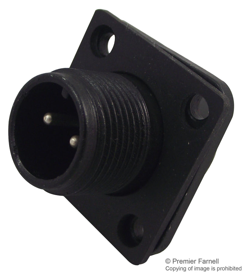 HARWIN C90-3102R10SL-4P Circular Connector, Panel Mount Receptacle, 2 Contacts, Solder Pin, Aluminium Alloy Body