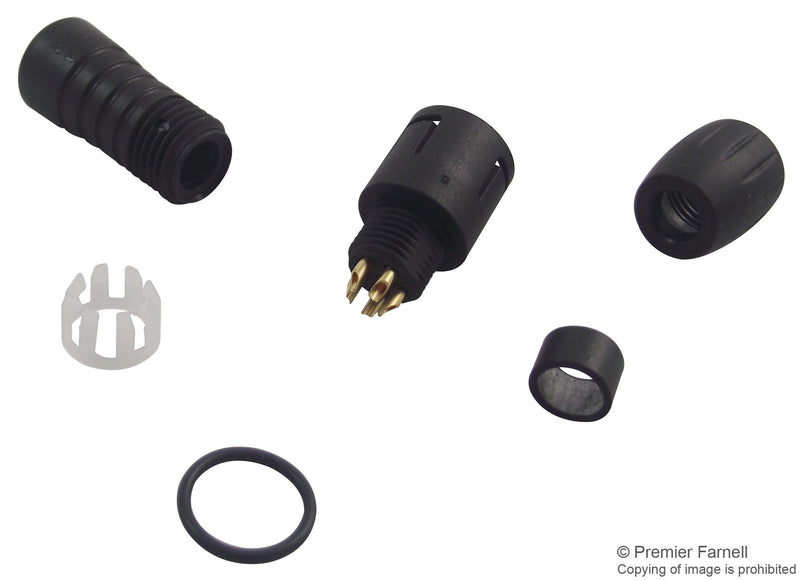 BINDER 99-9213-00-05 Circular Connector, 620 Series, Cable Mount Plug, 5 Contacts, Solder Pin