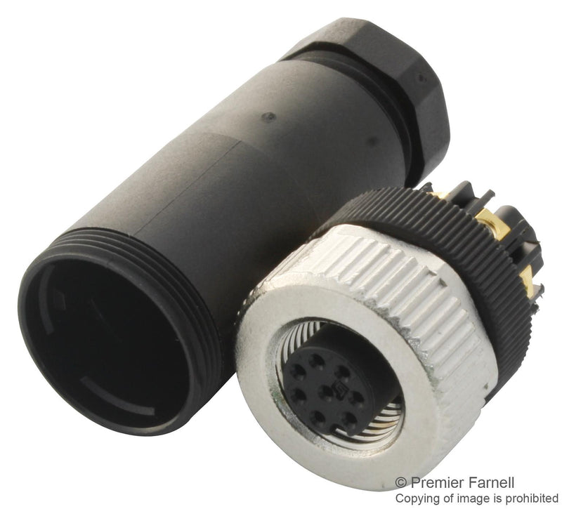 BINDER 99-0486-12-08 Circular Connector, 763 Series, Cable Mount Receptacle, 8 Contacts, Screw Socket