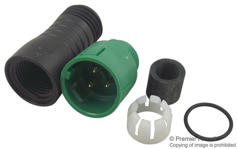 BINDER 99-9105-70-03 Circular Connector, 720 Series, Cable Mount Plug, 3 Contacts, Solder Pin