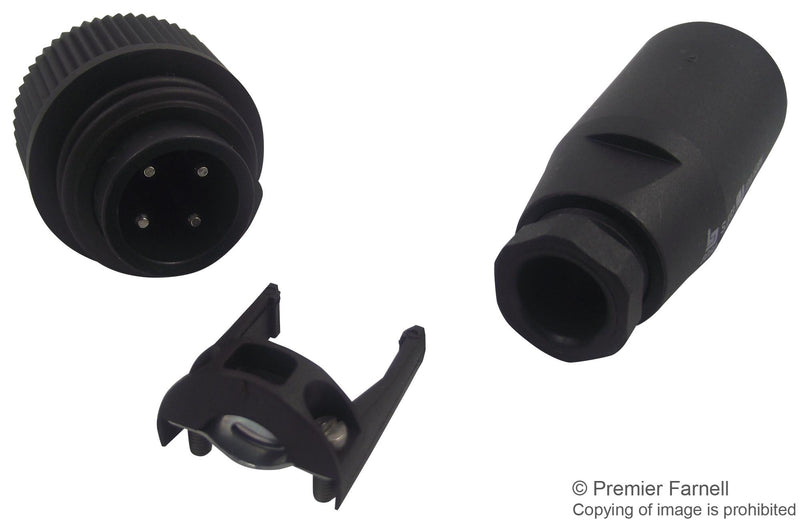 BINDER 99-4221-00-04 Circular Connector, PG9, 693 Series, Cable Mount Plug, 4 Contacts, Screw Pin