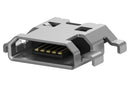 TE Connectivity 2134441-2 2134441-2 USB Connector Micro Type B 2.0 Receptacle 5 Ways Surface Mount Through Hole