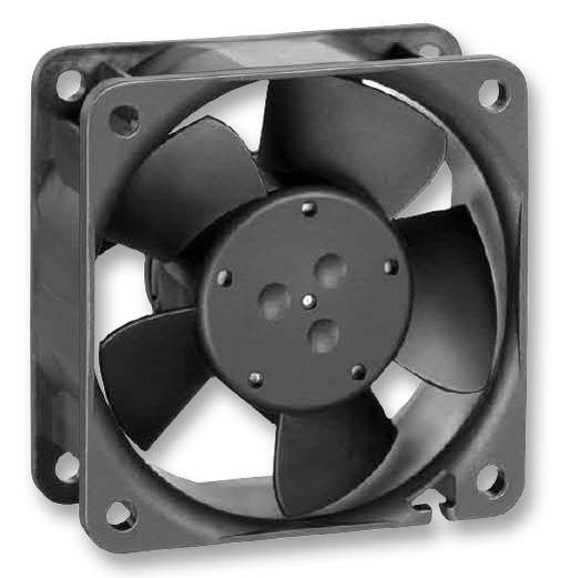 EBM-PAPST 614NGML Axial Fan, 600NG Series, IP54, IP68, 24 V, DC, 60 mm, 25 mm, 19 dBA, 14.7 cu.ft/min