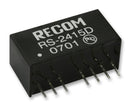 RECOM POWER RS-2405S Isolated Board Mount DC/DC Converter, High Power Density, 1 Output, 2 W, 5 V, 400 mA