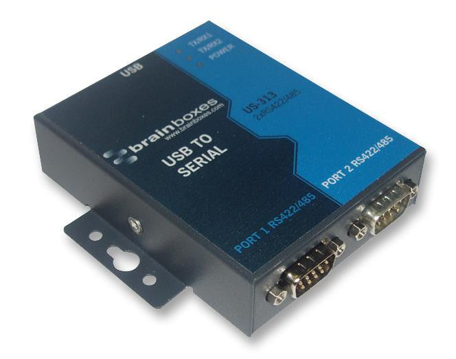 BRAINBOXES US-313 2-Port RS422/485 USB to Serial Adapter