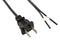 QUALTEK ELECTRONICS 221002-01 POWER CORD, 1-15P/FREE END, 2.75M, 10A