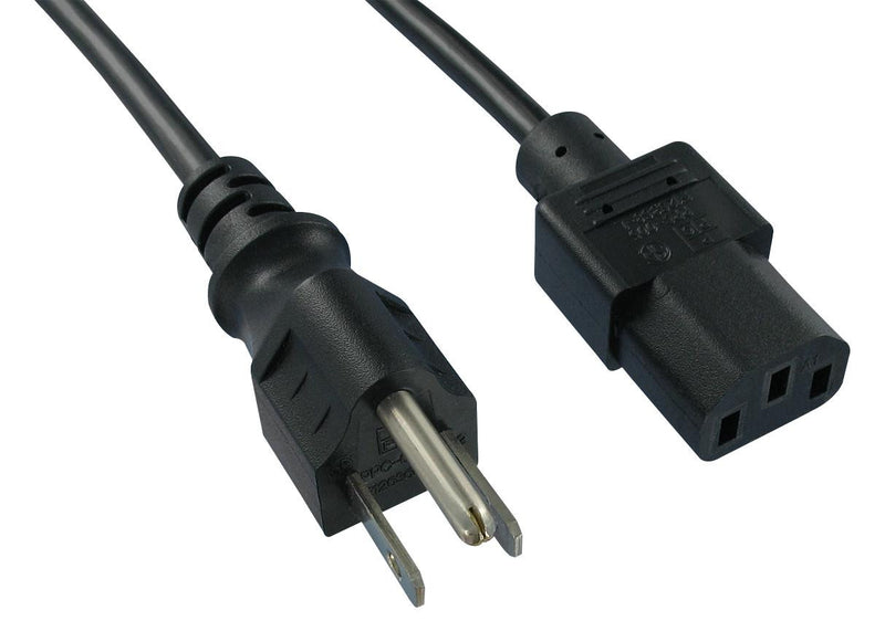 QUALTEK ELECTRONICS 312126-01 POWER CORD, 5-15P/IEC C13, 3.7M, 10A