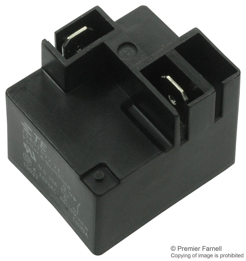 POTTER&BRUMFIELD - TE CONNECTIVITY T9AS1D22-24 POWER RELAY SPST-NO 24VDC, 30A, PC BOARD