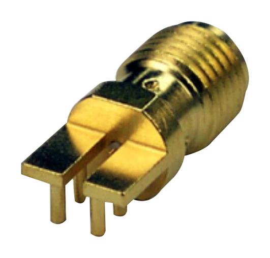 Johnson - Cinch Connectivity 142-0761-821 RF / Coaxial Connector SMA Right Angle Jack Solder 50 ohm Beryllium Copper