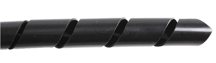 Concordia Technologies SW20MMBLK25M SW20MMBLK25M Spiral Wrap 0.79 " 20 mm Polyethylene Black 82.02 ft 25 m