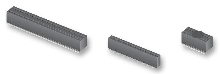 SAMTEC RSM-110-02-L-D Board-To-Board Connector, 1.27 mm, 20 Contacts, Receptacle, RSM Series, Surface Mount, 2 Rows