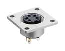 Lumberg 0308 06 0308 06 Circular Connector 03 Series Panel Mount Receptacle 6 Contacts Solder Socket