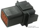 DEUTSCH DT048PA-CE02 Connector Housing, Thin Wall, Black, DT Series, Receptacle, 8 Ways, DT Series Pin Contacts