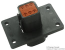 DEUTSCH DT046P-CL06 Connector Housing, Thin Wall, Black, DT Series, Receptacle, 6 Ways, DT Series Pin Contacts