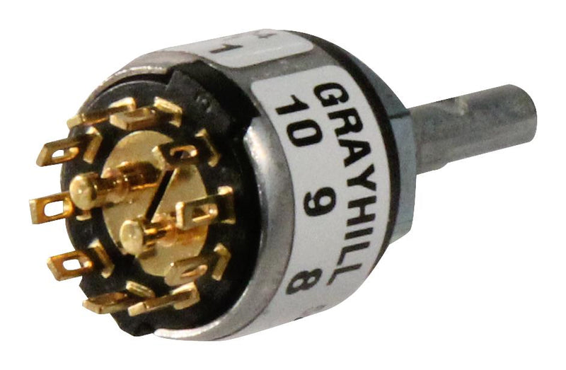 Grayhill 56SD36-01-2-AJS Rotary Switch 5 Position 2 Pole 36 &deg; 200 mA 115 V 56