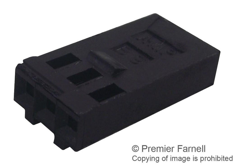 AMP - TE CONNECTIVITY 102241-1 Wire-To-Board Connector, 2.54 mm, 3 Contacts, Receptacle, AMPMODU Mod IV Series, Crimp, 1 Rows