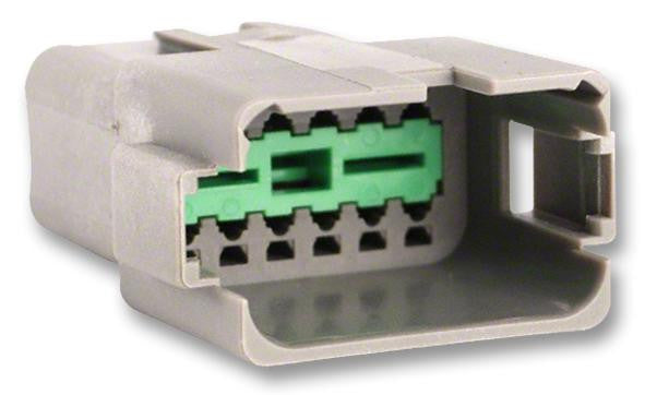 AMPHENOL SINE/TUCHEL AT04-12PA Connector Housing, Extended Shroud, A Key, AT Series, Receptacle, 12 Ways, AT Series Pin Contacts