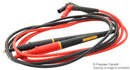 FLUKE FLUKE TL175E Test Lead Set, Test Tip Probe, 4mm Right Angle Banana Plug, Shrouded, 1 kV, 10 A, Black, Red