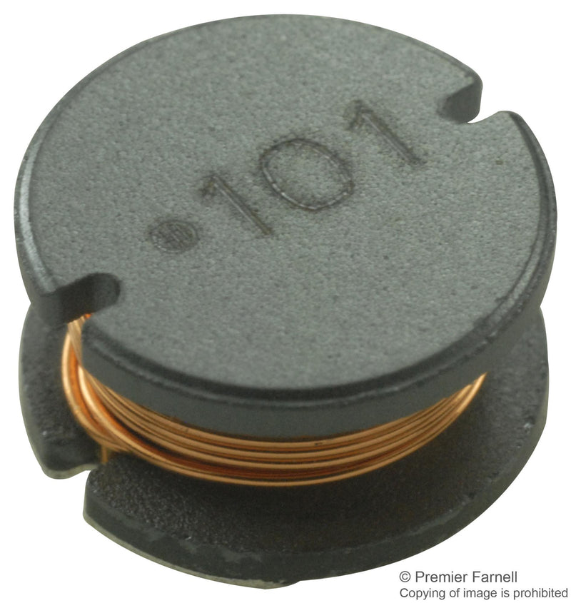 BOURNS SDR1006-101KL Surface Mount Power Inductor, SDR1006 Series, 100 &micro;H, 970 mA, 1.7 A, Unshielded, 0.35 ohm