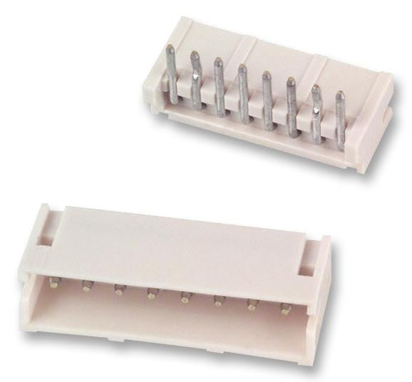 JST (JAPAN SOLDERLESS TERMINALS) S8B-ZR Wire-To-Board Connector, Side Entry, 1.5 mm, 8 Contacts, Header, ZH Series, Through Hole, 1 Rows